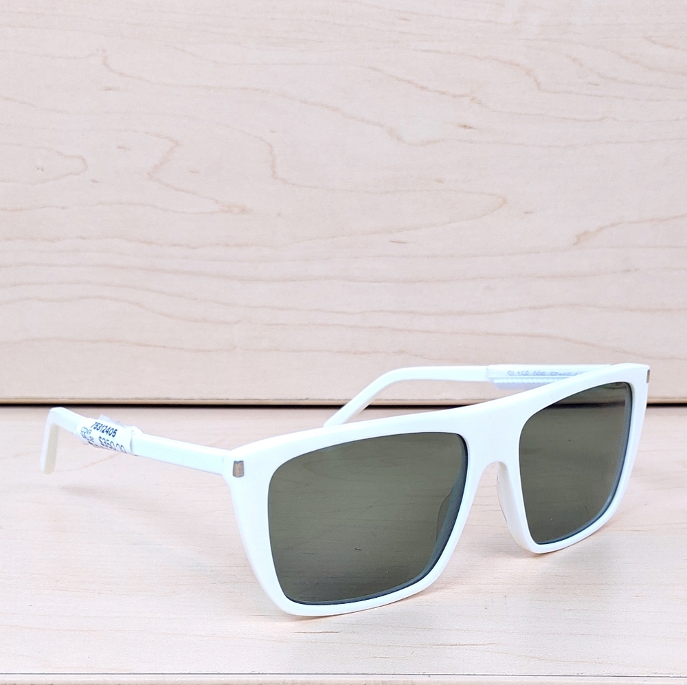 Saint Laurent | Unisex White Sunglasses.